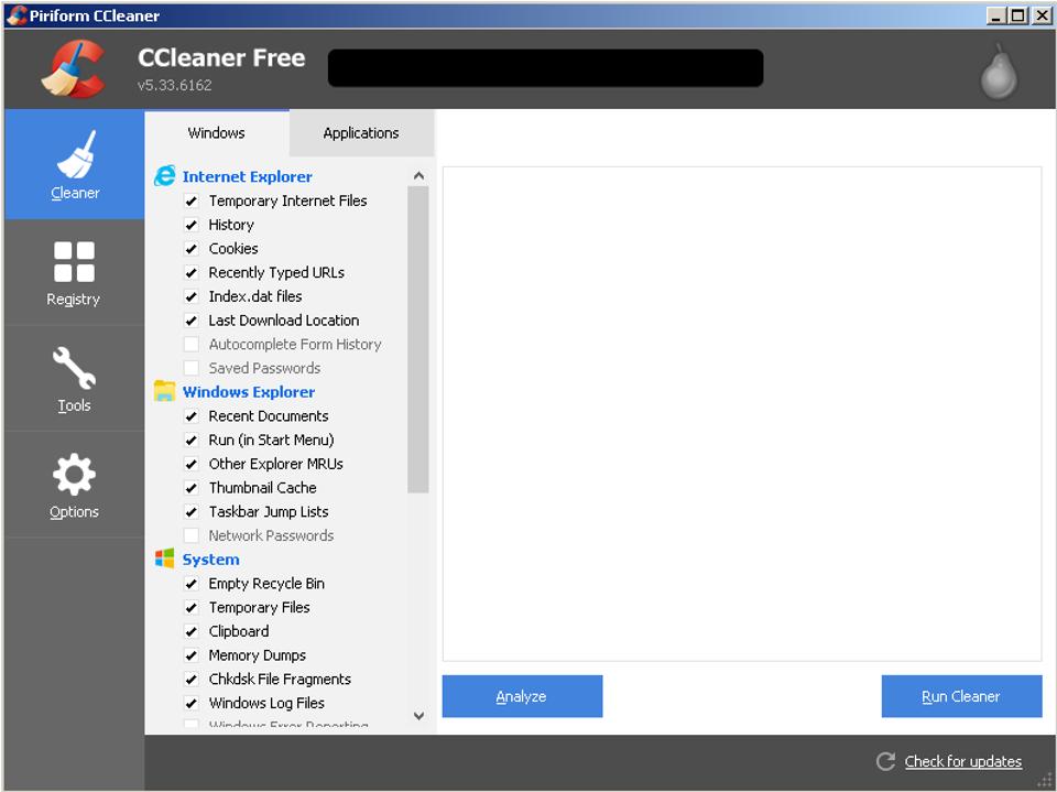 CCleaner for Computers