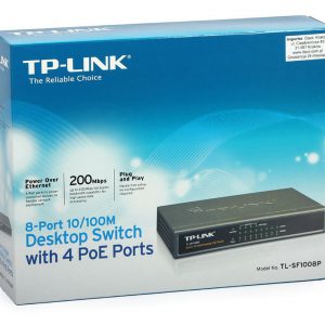 TP Link 8 Port Switch tl-1008p