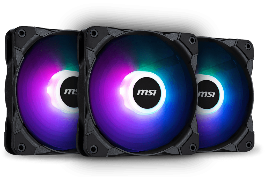 MSI MAG MAX F12A-3 RGB 120mm Fan 3 Pack - ITLinks Computers Maitland