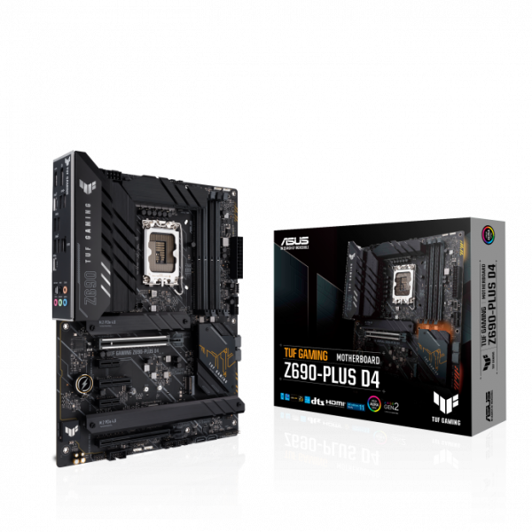 ASUS TUF GAMING Z690-PLUS D4 Intel LGA 1700 ATX Motherboard