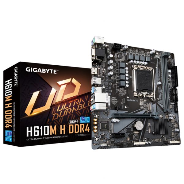 Gigabyte H610M H DDR4 LGA 1700 mATX Motherboard